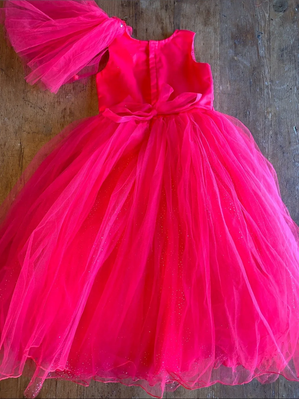 Sparkle Hot Pink Tulle Party Dress for Kids